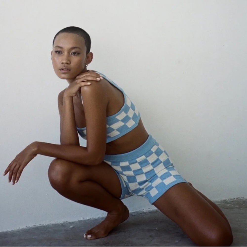 Belle The Label Blue Checkerboard Set - XS